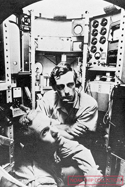 史上初めて海の最深部に到達したジャック・ピカール氏とドン・ワルシュ大佐（1960年）