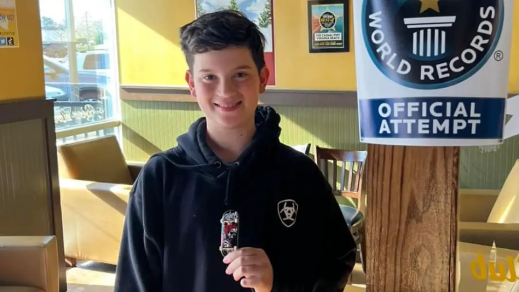 11歳少年「指スケ」オリー128回でギネス世界記録達成
