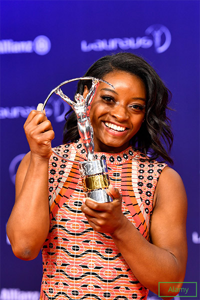 Simone won her third Laureus World Sports Award in early 2020