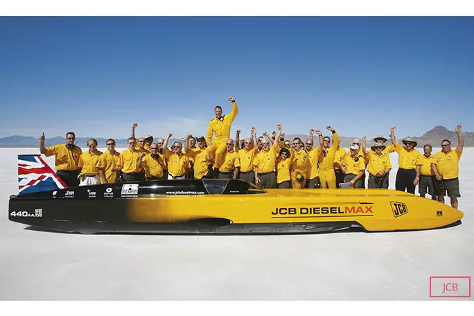The JCB Dieselmax that Andy Green piloted to the fastest diesel land speed record in 2006