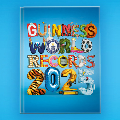 illustration of the Guinness World Records 2025 book