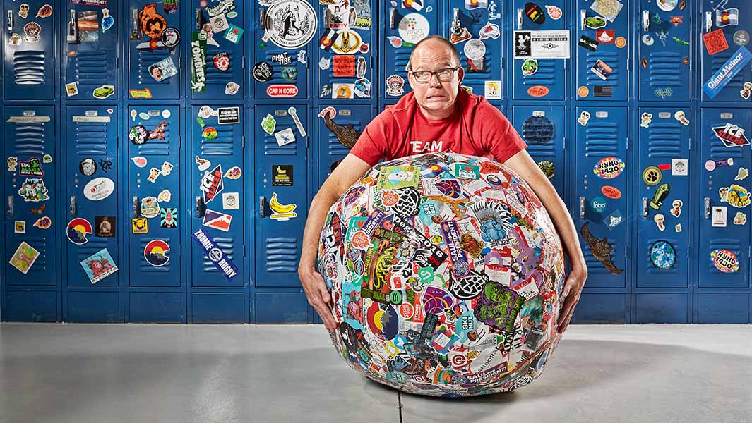Largest sticker ball header