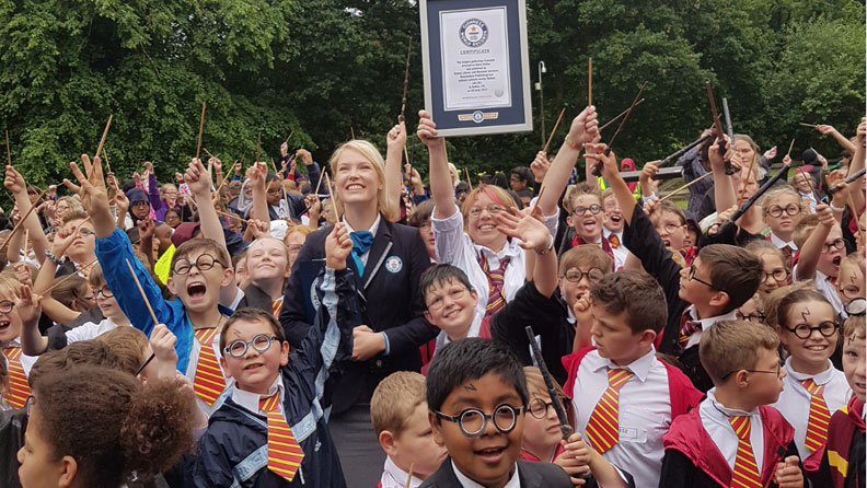 Largest gathering of people dressed as Harry Potter header