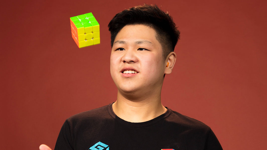 Max Park Rubik's Cube photo shoot