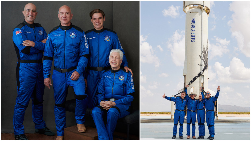 ブルーオリジン初の宇宙飛行士による宇宙飛行で、4つのギネス世界記録