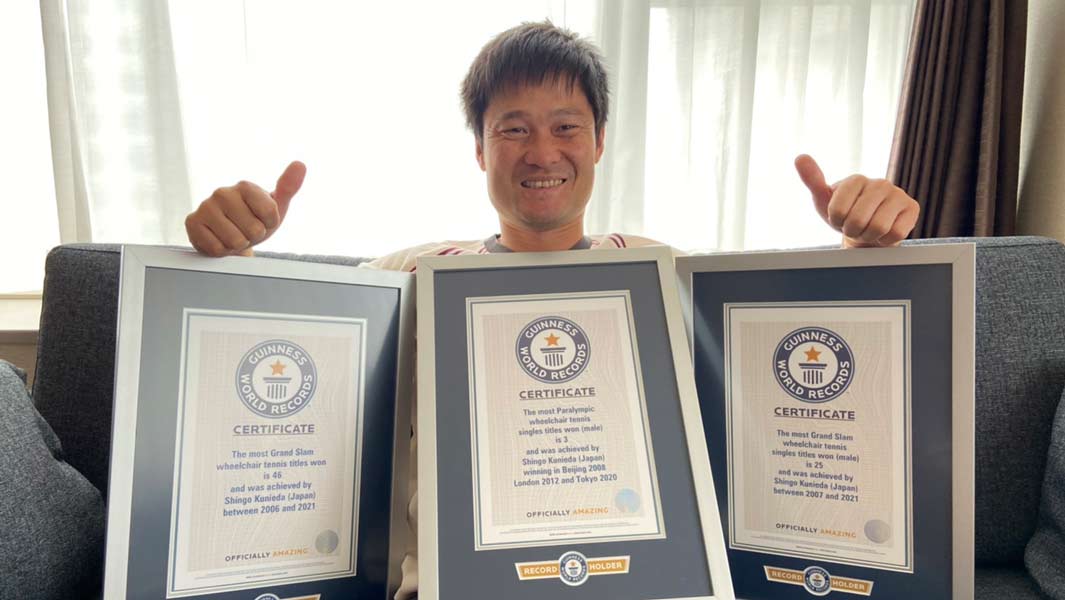 Most Paralympic wheelchair tennis singles titles won