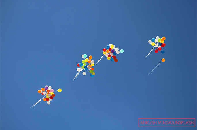 Generic image of balloons being released