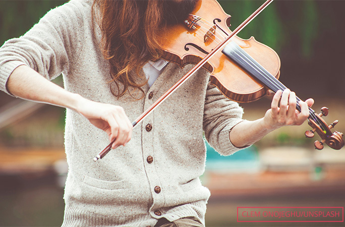 Generic image of someone playing the violin