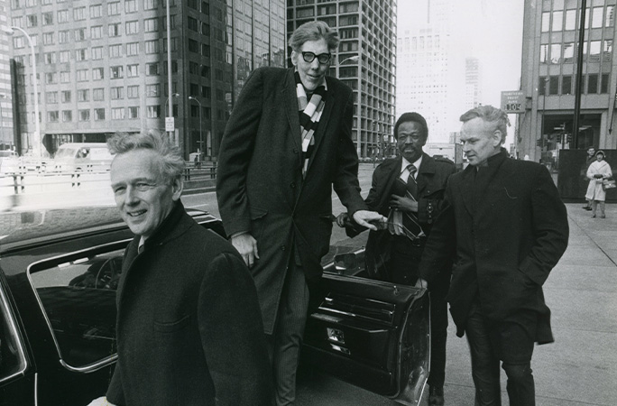 Donald with GWR's original editors Ross and Norris McWhirter