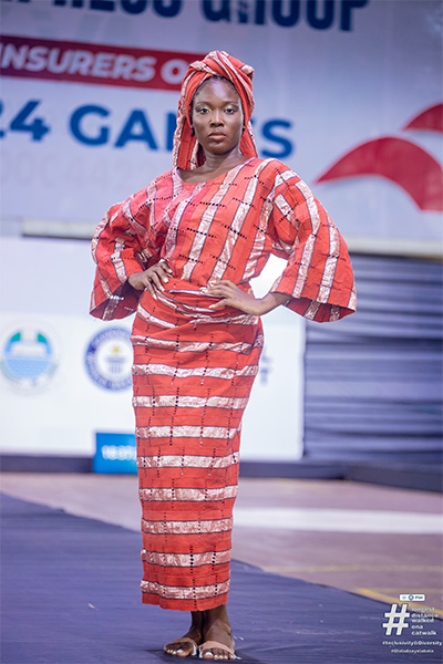 Ololade with bandages on her feet