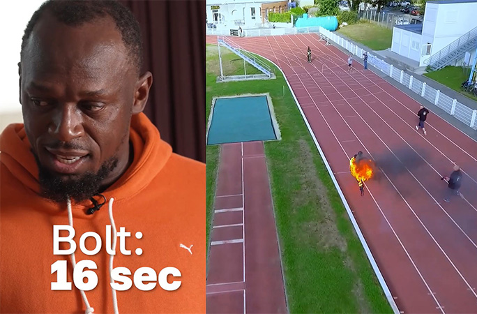 100 m full body burn