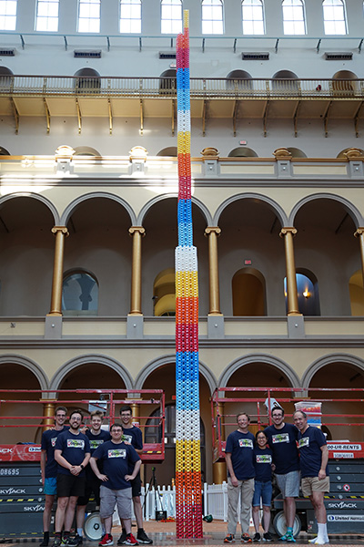 Tallest domino structure