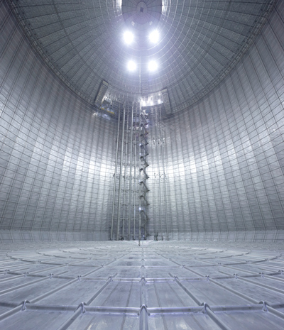 Inside the largest in-ground LNG tank