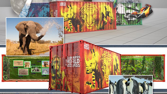 ギャラリーゾーンでは、世界記録を、見て、聞いて、触って、学べます。