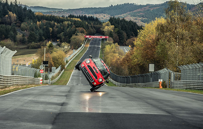 Fastest side wheelie lap of the Nürburgring Nordschleife (car)